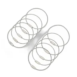 Stainless Steel Keychains - The Strovolt Stainless Steel Wire Keychain is a professional-grade fastener feat