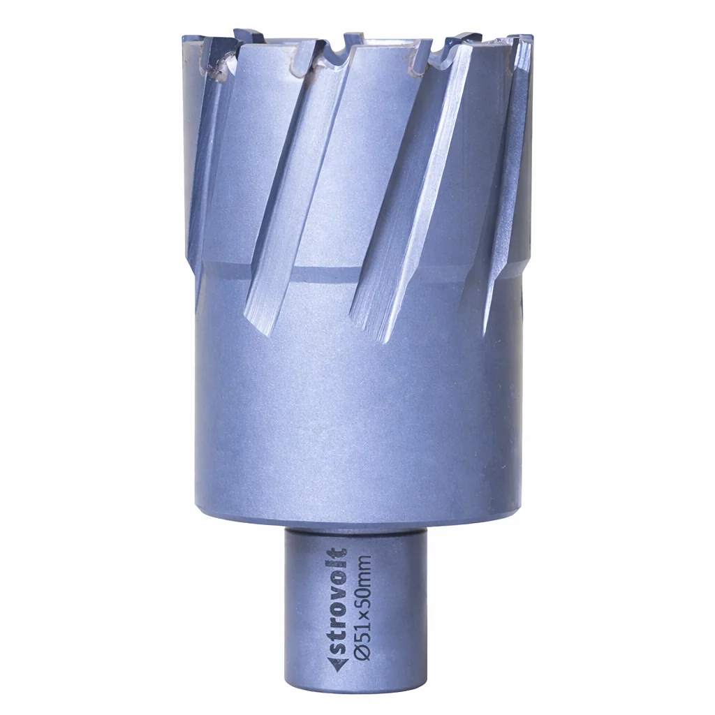 Strovolt 51mm x 50mm TCT Annular Core Cutter Industrial Tungsten Carbide Tipped Mag Drill Bit Heavy-Duty Hole Saw for Stainless Steel, Rail & Hardox STRO785150 - strovolt - SKU: STRO-785150-TCT-5150Brand - Available in Saudi Arabia