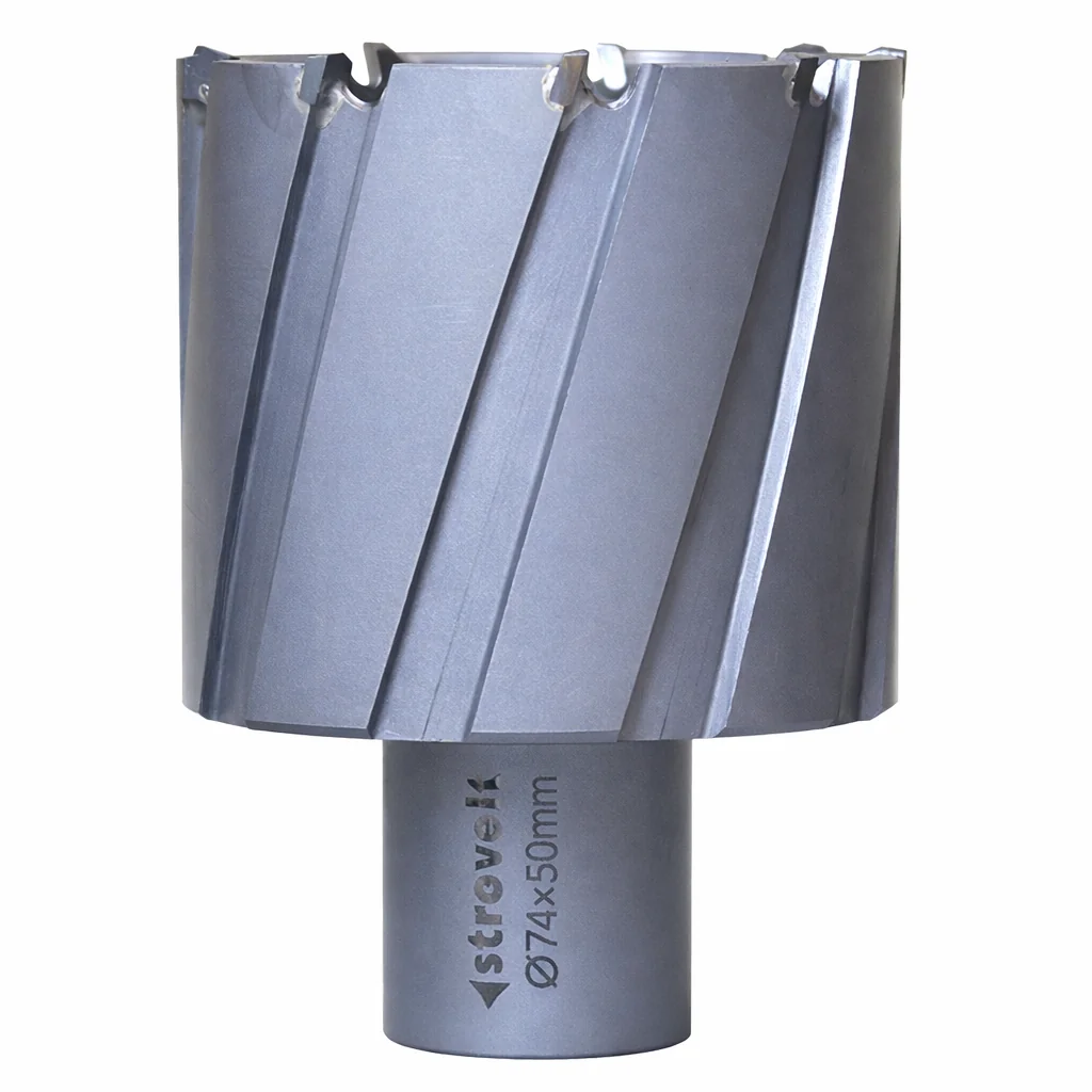 Strovolt 74mm x 50mm TCT Annular Core Cutter Industrial Tungsten Carbide Tipped Mag Drill Bit Heavy-Duty Hole Saw for Stainless Steel, Rail & Hardox STRO787450 - strovolt - SKU: STRO787450 - Available in Saudi Arabia