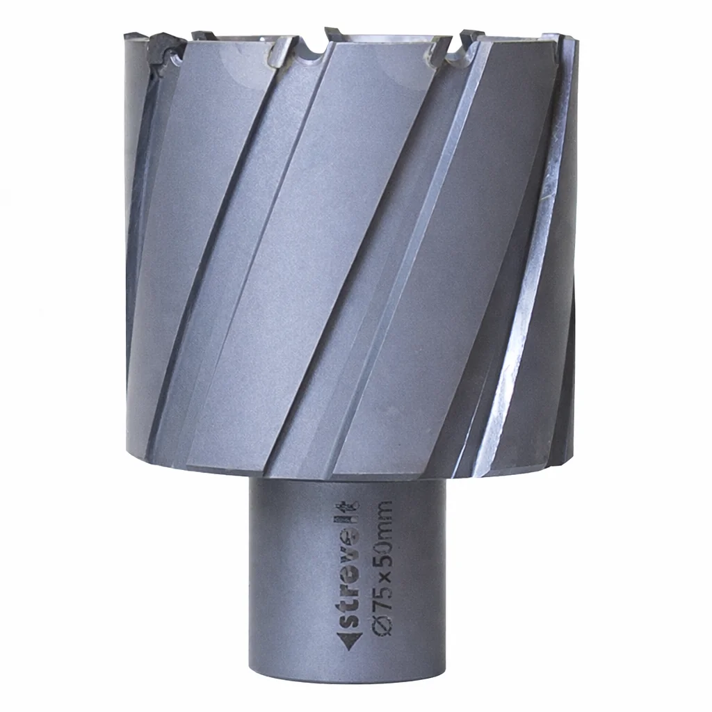 Strovolt Premium TCT Annular Core Cutter 75mm Diameter x 50mm Depth Tungsten Carbide Tipped Mag Drill Bit Part No: STRO787550 - strovolt - SKU: STRO787550 - Available in Saudi Arabia
