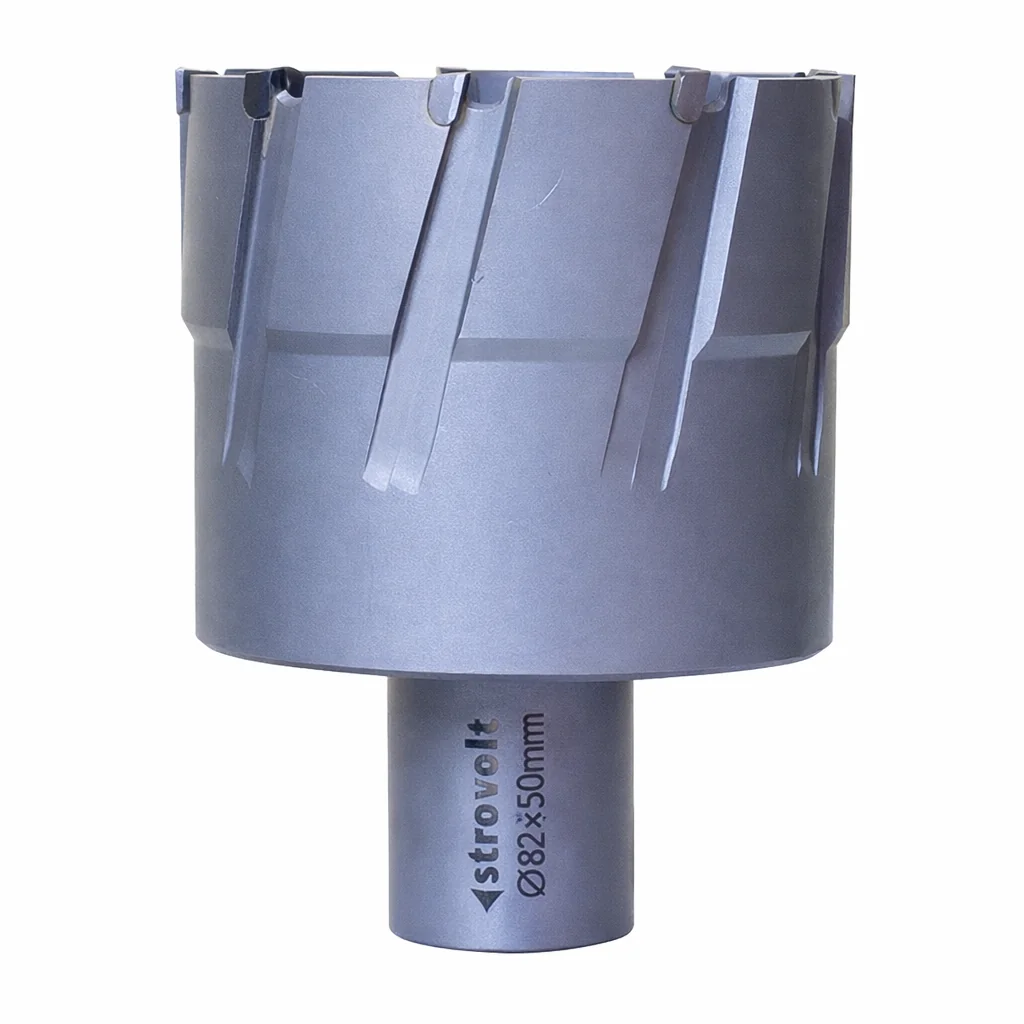 Strovolt 82mm x 50mm TCT Annular Core Cutter  Heavy-Duty Hole Saw for Stainless Steel, Rail & Hardox - strovolt - SKU: STRO788250 - Available in Saudi Arabia