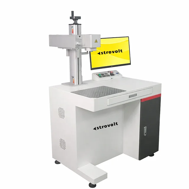 STROVOLT 100W Fiber Laser Marking Machine for Metal with Floor Stand & PC Control - STROVOLT - SKU: STV-LM-014-100W - Saudi Arabia