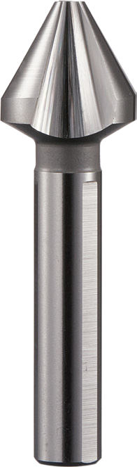 STROVOLT 3-flute HSS 120° countersink, 10.4 mm triangle shank for precise chamfering