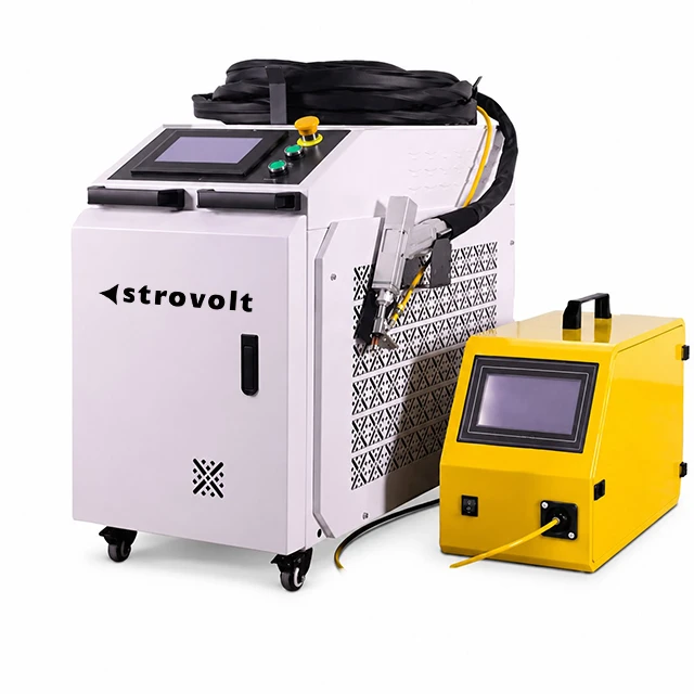 STROVOLT LW3000 3000W handheld fiber laser welding machine with 4-in-1 weld clean cut braze function