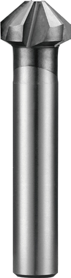 STROVOLT 90° carbide countersink, 2-flute hard cutting tool for precision chamfering