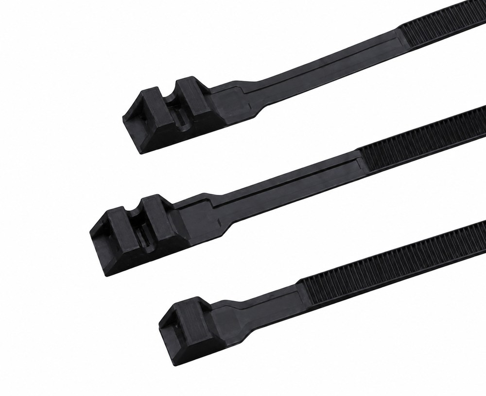 STROVOLT 180DDL double locking cable ties, heavy-duty reusable nylon ties with secure fastening