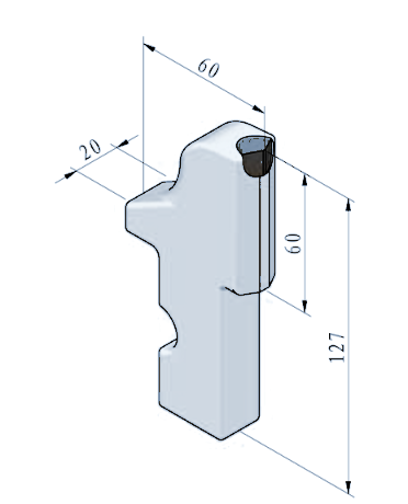STROVOLT DW008 Diaphragm Wall Cutter Tooth with durable tungsten carbide tip for deep excavation