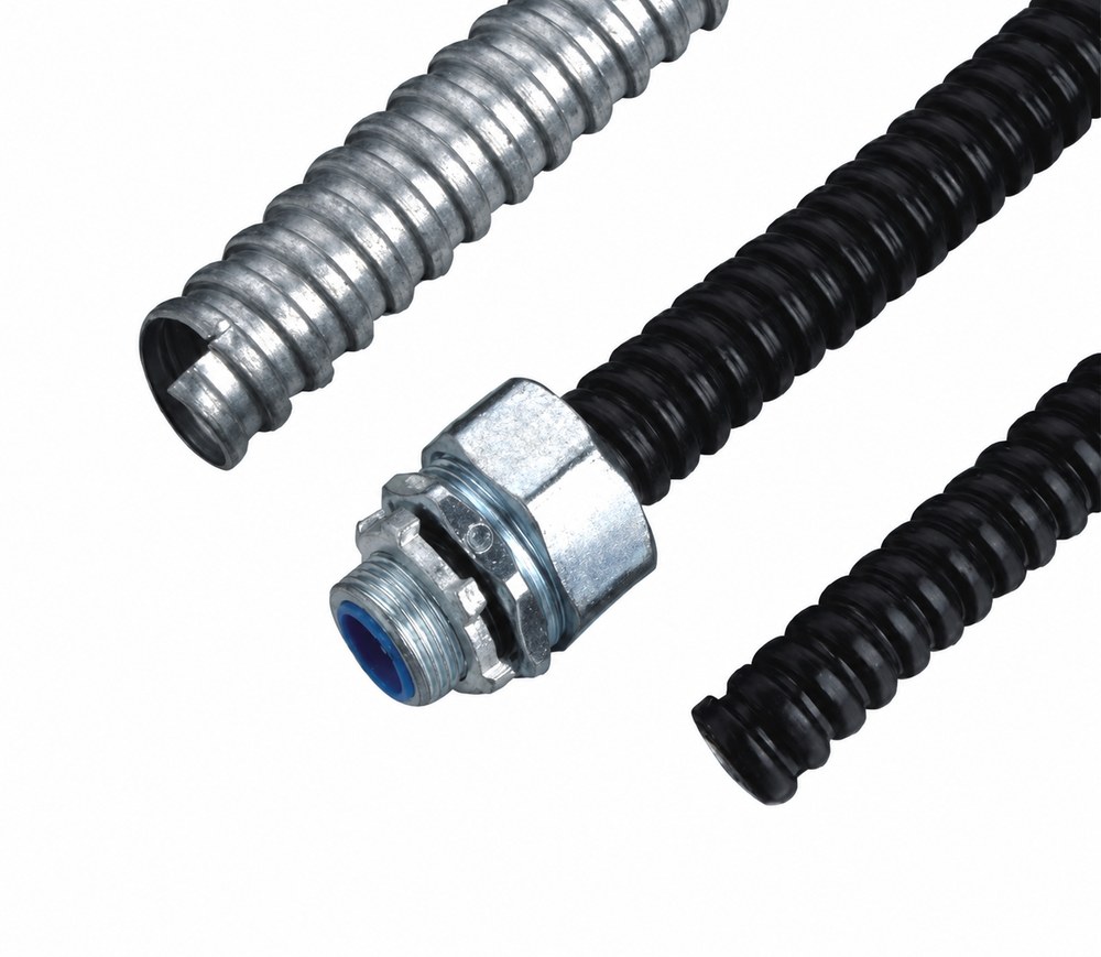 STROVOLT JSB-19 flexible metal pipe with plastic coating for durable cable protection