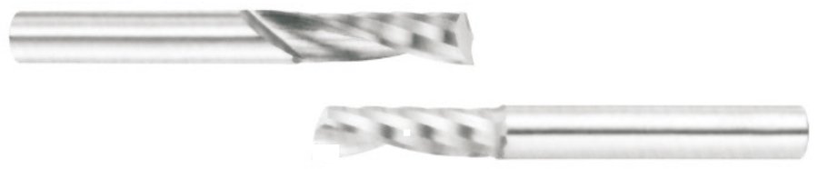 STROVOLT spiral grooving cutter SF 6×14 for precise woodworking grooves, single flute design, durable cutting tool