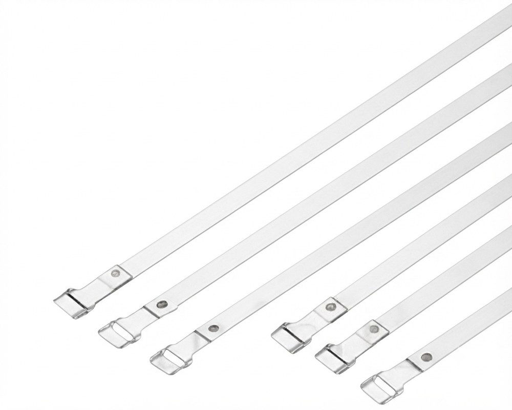 STROVOLT SMC Series micro stainless steel cable ties, durable rust-resistant fasteners for secure bundling