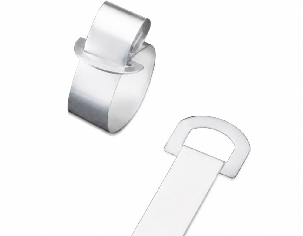 STROVOLT stainless steel D-lock cable ties, 16×700mm ring type, heavy-duty reusable fastening solution