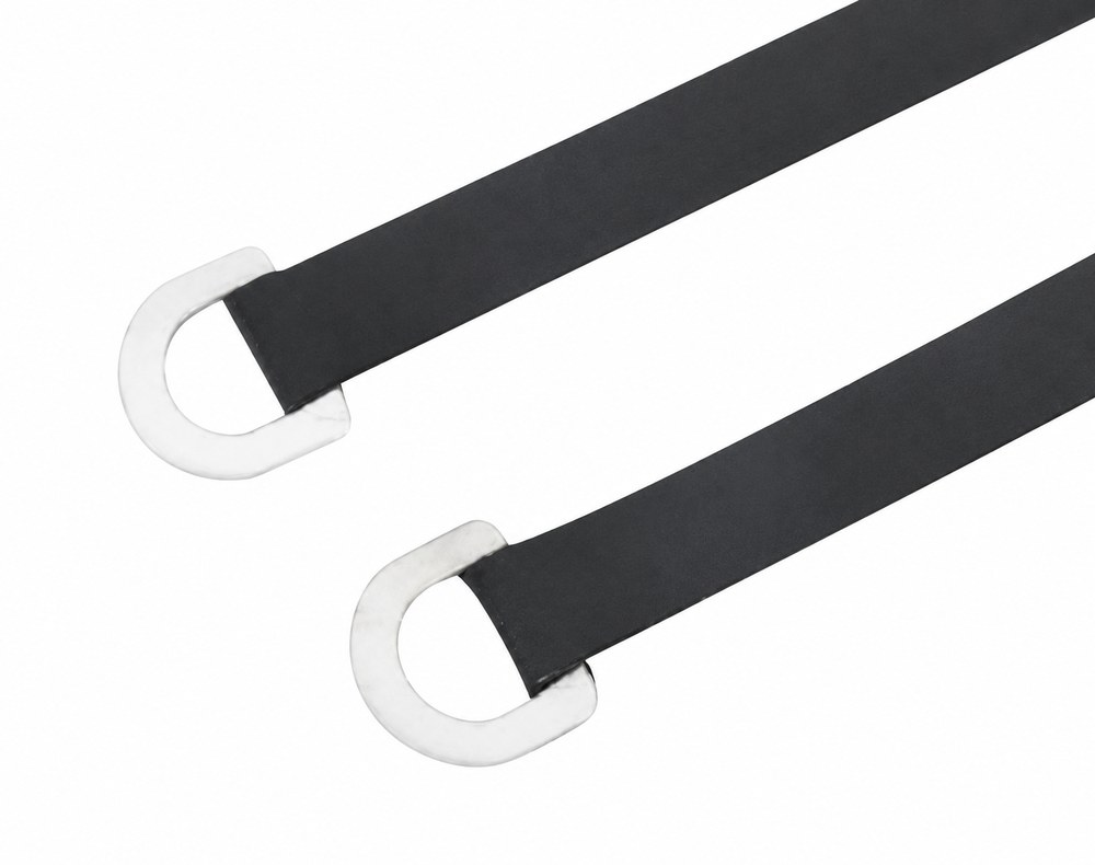 STROVOLT stainless steel PVC coated ring cable ties 10×350mm, durable and weather-resistant for secure bundling