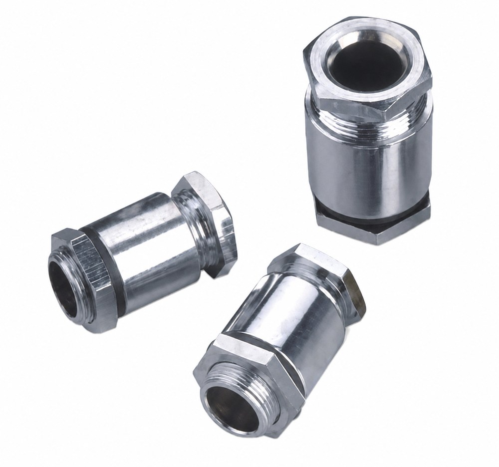 STROVOLT TJ-34 metal cable gland for secure strain relief in industrial wiring, corrosion-resistant brass construction