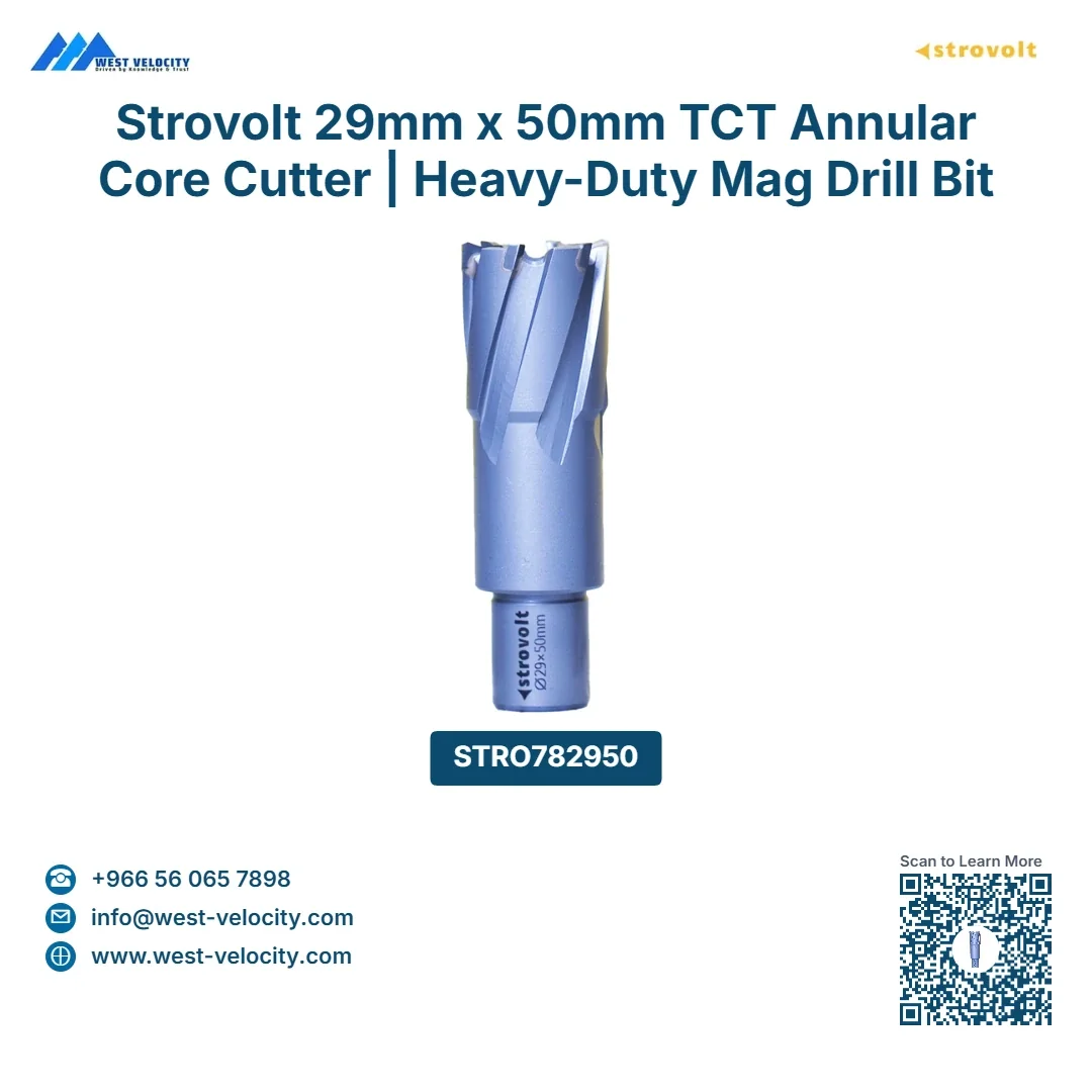 Strovolt 29mm x 50mm TCT Annular Core Cutter | Heavy-Duty Mag Drill Bit for Rail & Hardox - STROVOLT - SKU: STRO782950 - Saudi Arabia