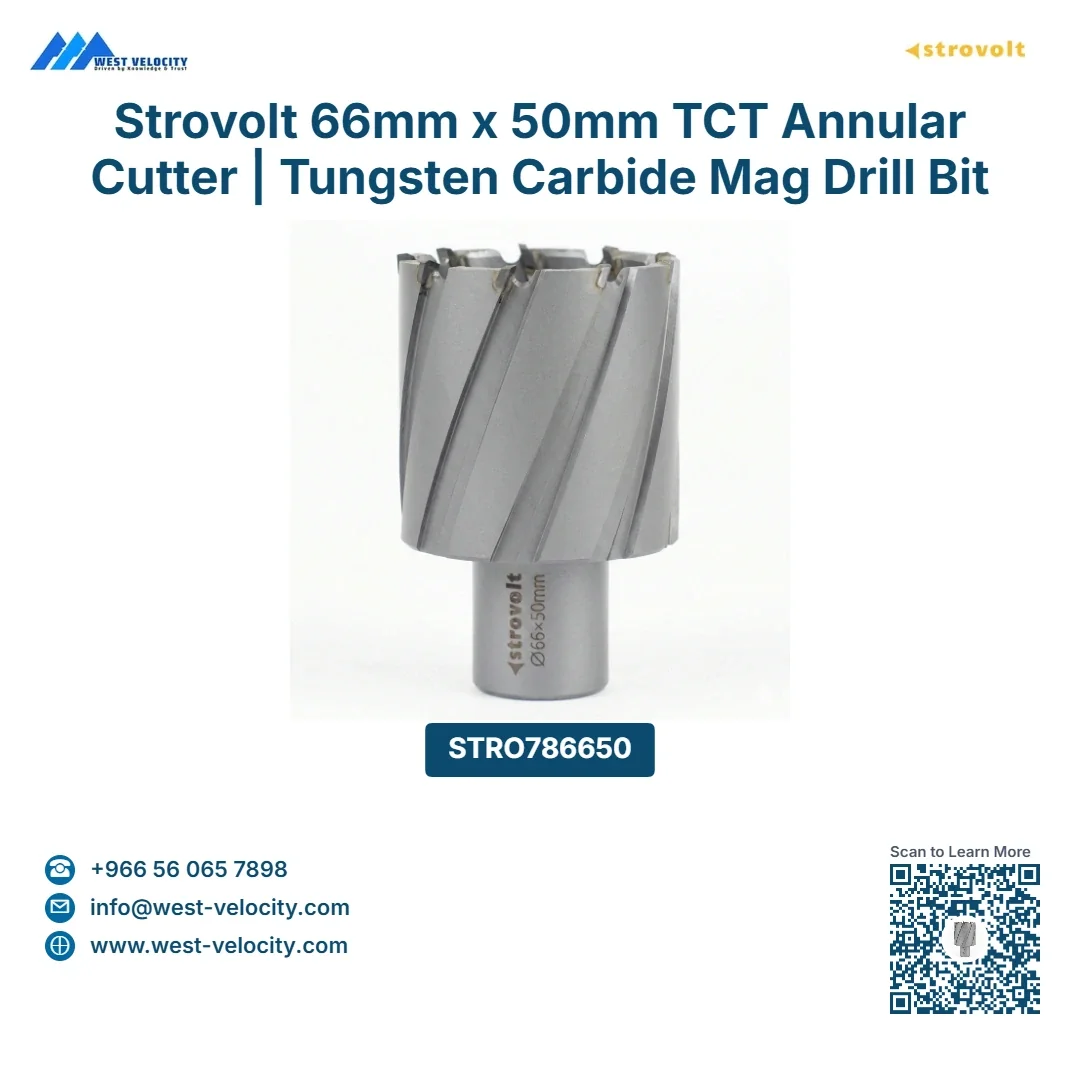 Strovolt 66mm x 50mm TCT Annular Cutter | Tungsten Carbide Mag Drill Bit for Steel & Hardox - STROVOLT - SKU: STRO786650 - Saudi Arabia