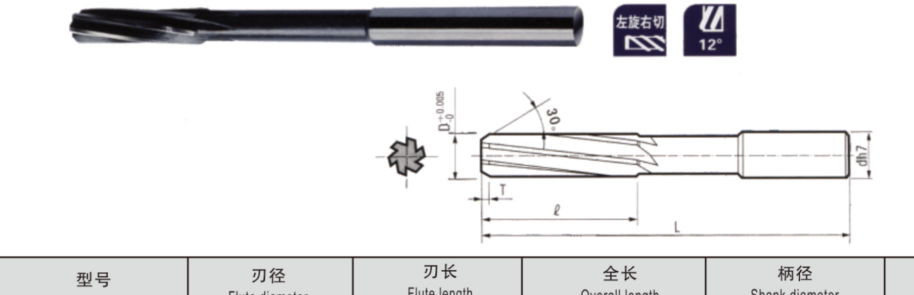STROVOLT Carbide Reamer HCRM with precision cutting Ø1–20mm for durable metalworking tooling
