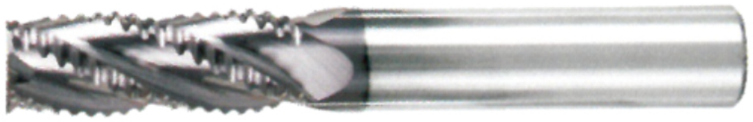 STROVOLT Roughing End Mill Ø10mm, 75mm length, carbide tooling for HRC≤55 hardness materials