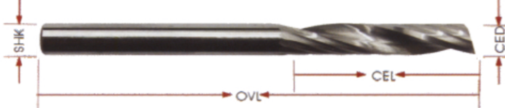 STROVOLT single-flute router bit Ø10×100mm carbide cutting tool for precise woodworking and milling, STV-RB-AC-Y1LX1055