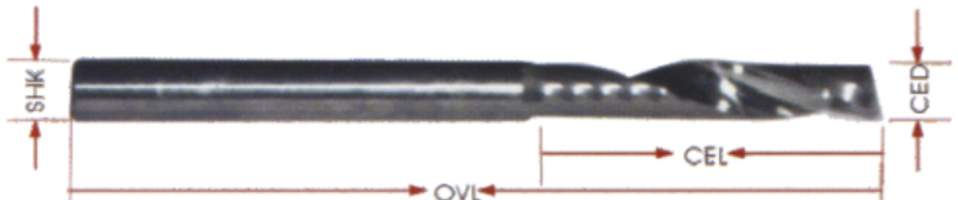 STROVOLT Single-Flute Router Bit Ø10×60mm carbide cutting tool for smooth precision woodworking
