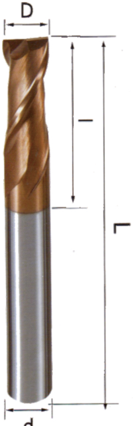 STROVOLT Square-End End Mill, 1.5mm diameter, 50mm length, HRC≤55 carbide cutting tool for precision milling