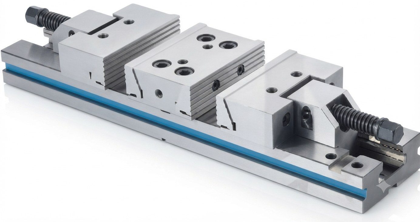 STROVOLT SV-83 heavy-duty single & double action vise with durable cast iron construction for precision clamping