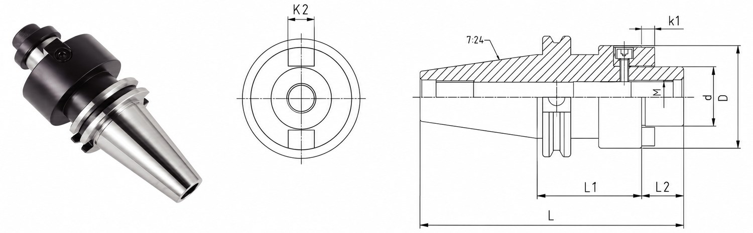 STROVOLT CAT-FMA Face Mill Arbors MT-10027 Series precision tool holders for milling machines