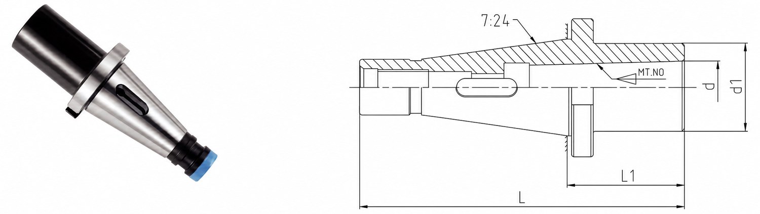 STROVOLT DIN2080-MTA Morse Taper with Tang MT-10036-I Series precision machine tool accessory for secure tool holding