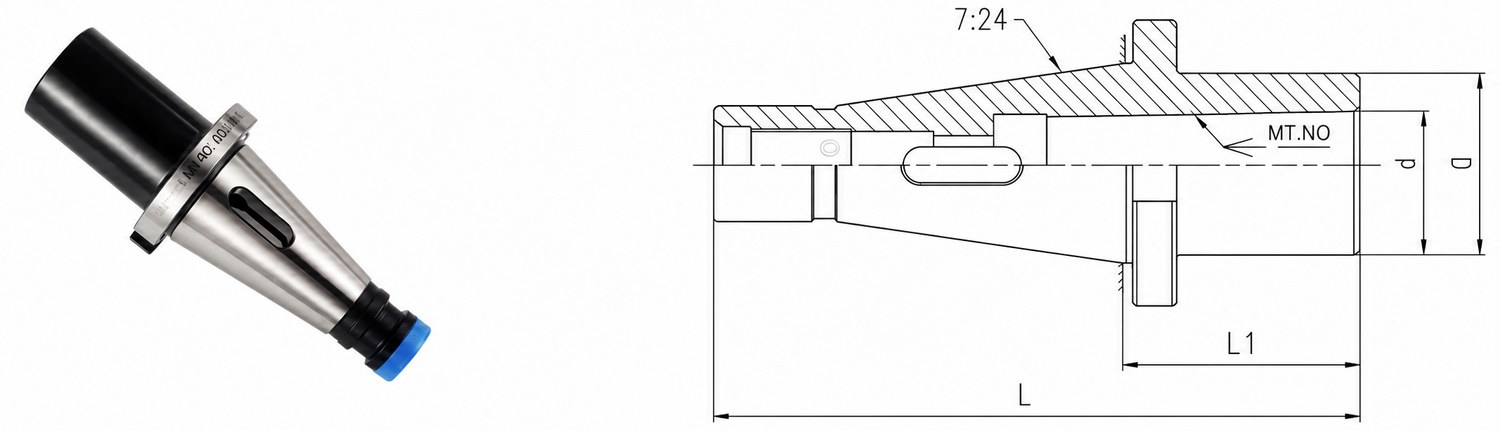STROVOLT DIN2080 50-MTA Morse Taper with Tang MT-10036-II Series machine tool accessory precision tapered shank