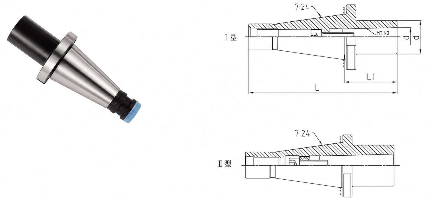 STROVOLT DIN2080 50-MTB Morse Taper with Drawbar MT-10039-II Series machine tool accessory precision spindle attachment