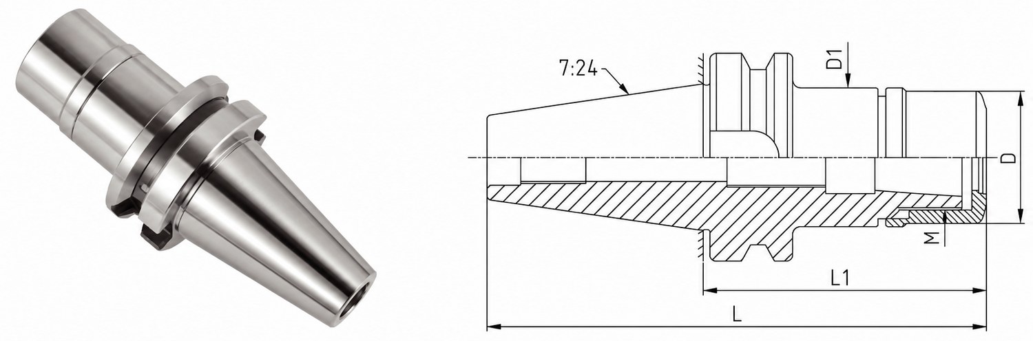 STROVOLT BT-SK high-speed precision tool holder MT-10043 series for stable machining