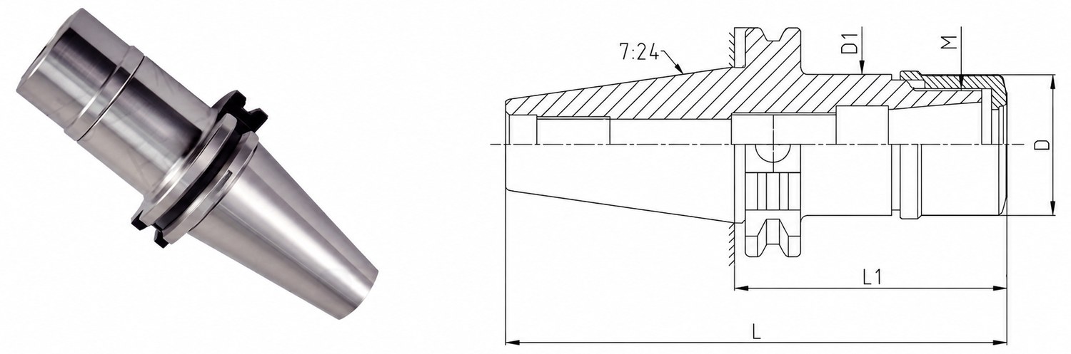 STROVOLT DIN-SK high-speed precision tool holder MT-10044 series for stable machining accuracy