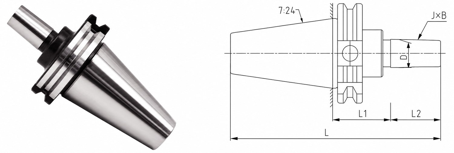 STROVOLT DIN69871 drill chuck arbor MT-10050 series precision tool holder for machine tools