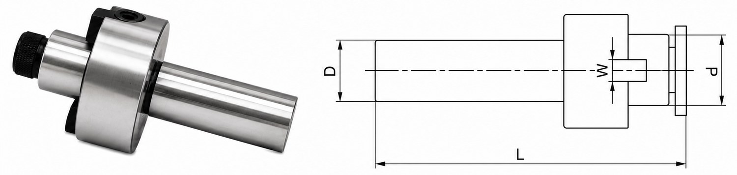 STROVOLT Straight Shank Face Mill Toolholder Type A MT-2005 Series with precision clamping for milling machines