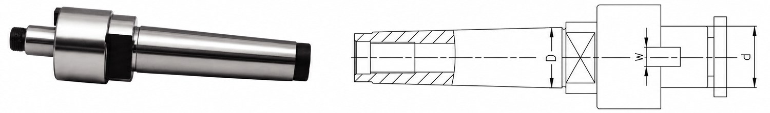 STROVOLT Morse Shank FMB Face Mill Toolholder rear-pull type with secure clamping for precision machining