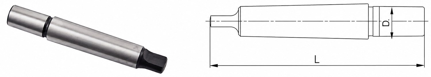 STROVOLT Morse Shank Drill Adapter Flat Tail MT-20011 Series for secure drill bit mounting