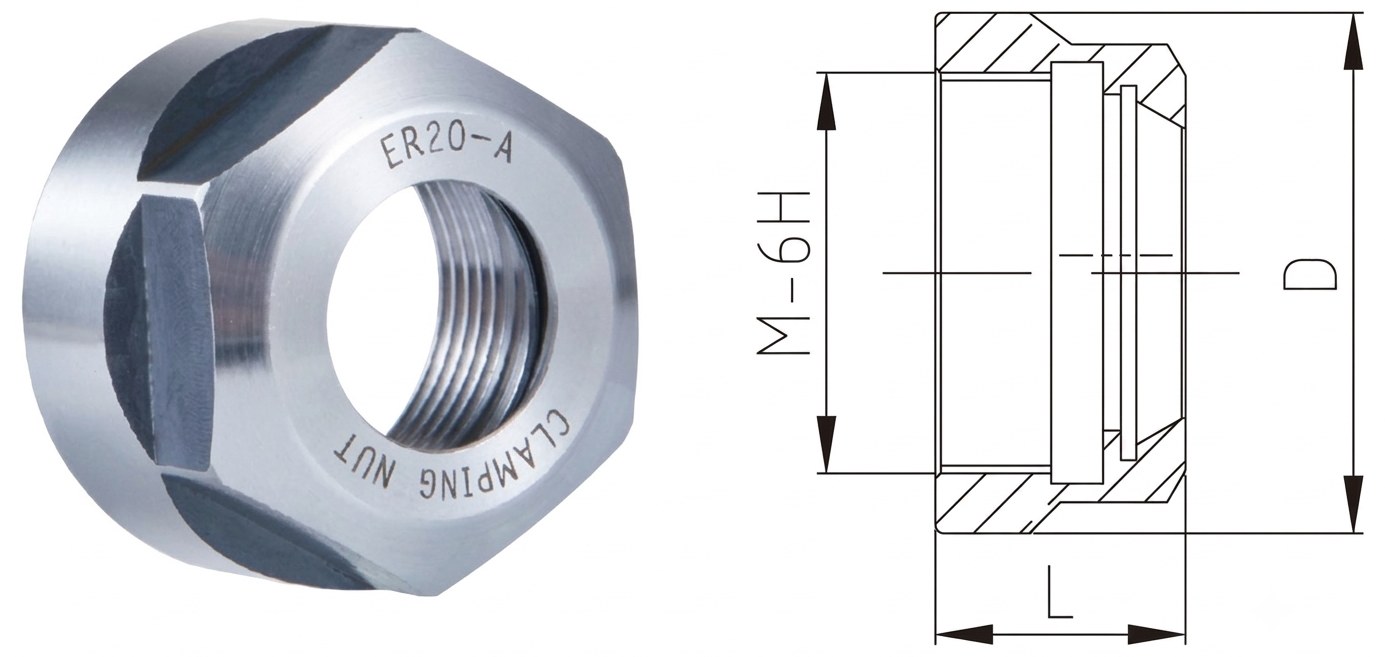 STROVOLT ER Nut from ERA Series for precise tool holding in machine tools