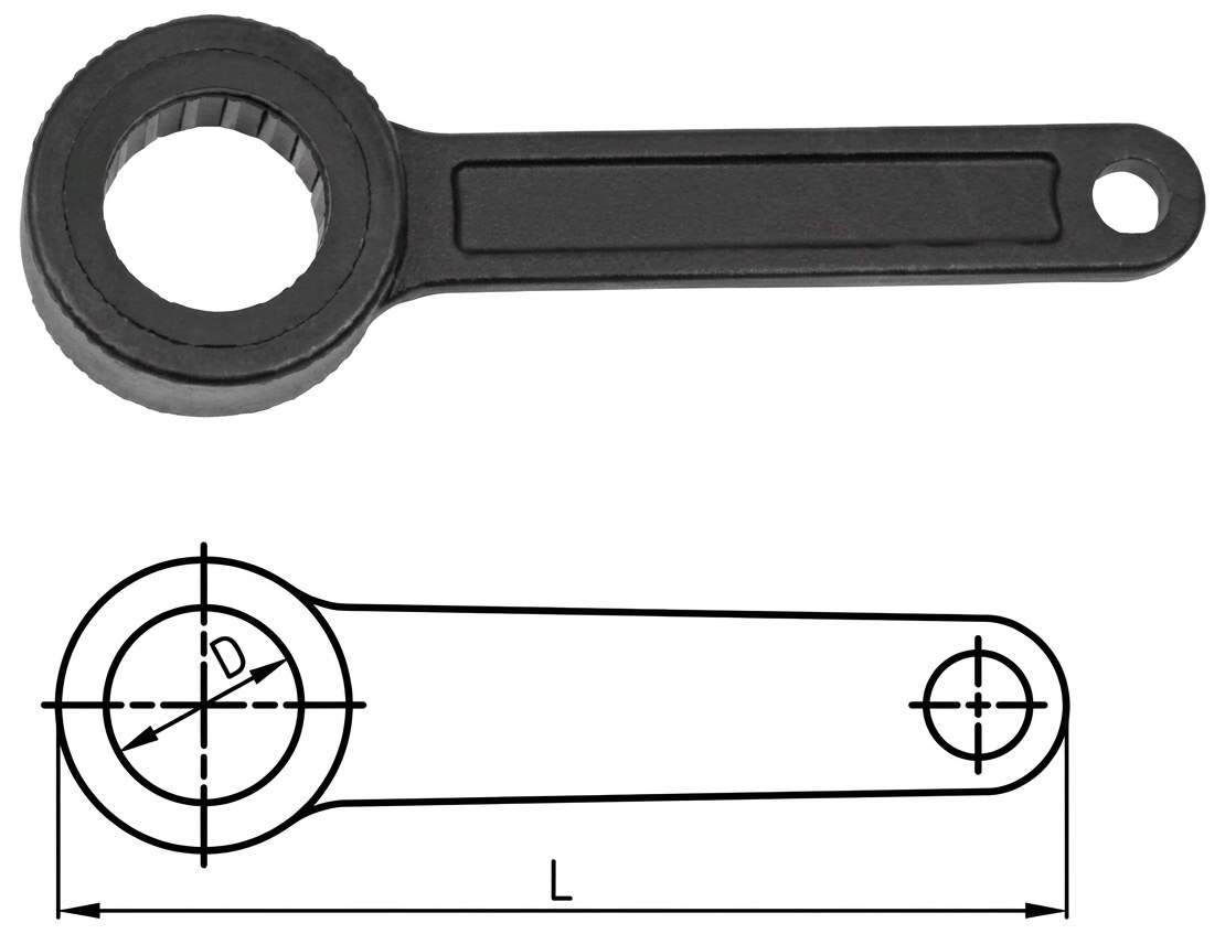 STROVOLT Ball Series Spanner MT-40004-5 with precision ball-end design for tight spaces