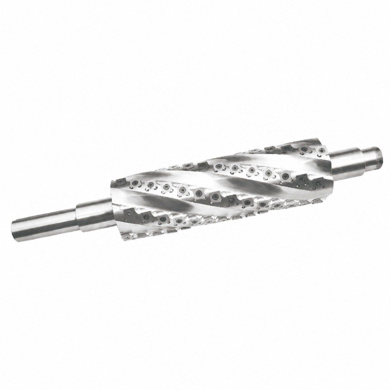 STROVOLT HSC Series helical spiral cutter head for woodworking with durable carbide inserts