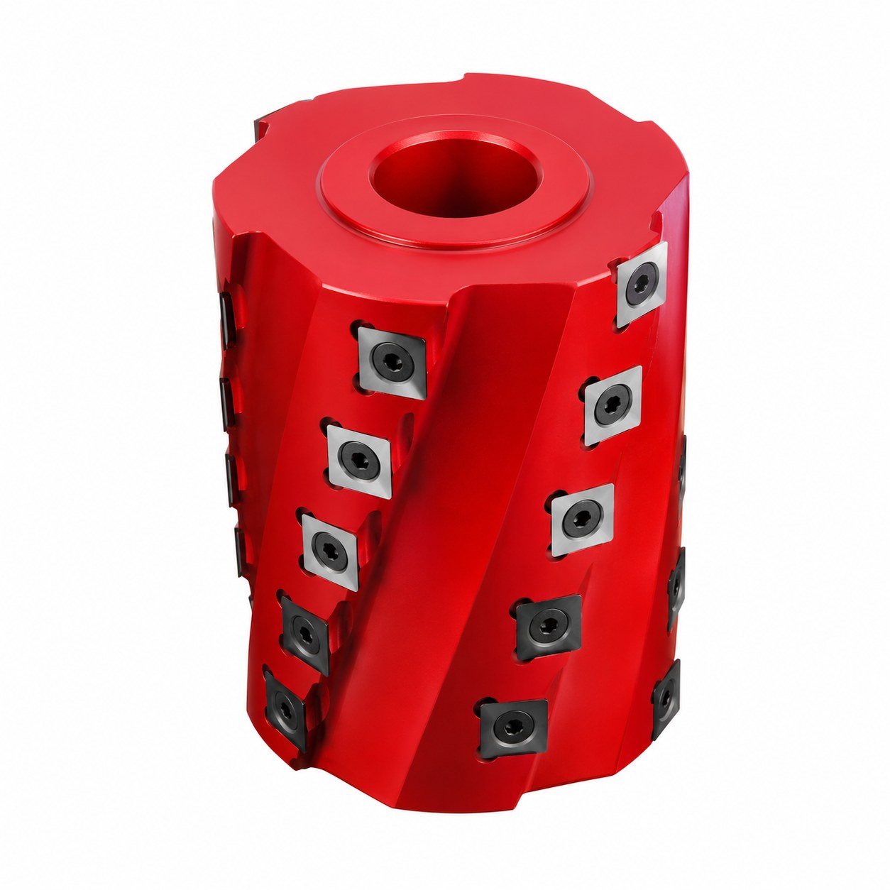 STROVOLT SCH-L Series spiral cutter head for woodworking, lightweight precision cutting tool with durable carbide blades