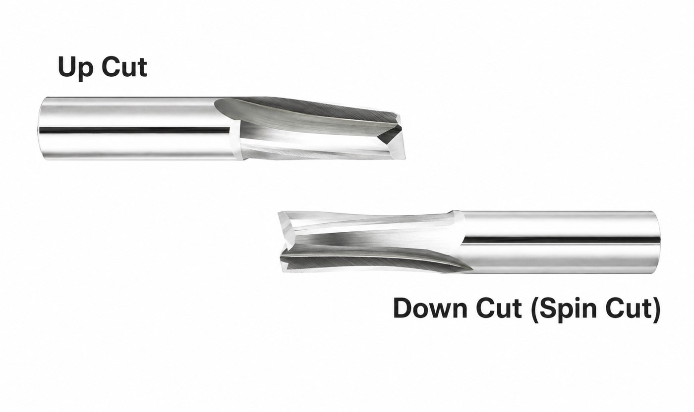 STROVOLT 2-flute end mill 10×25mm for woodworking, precision cutting tool with durable carbide construction